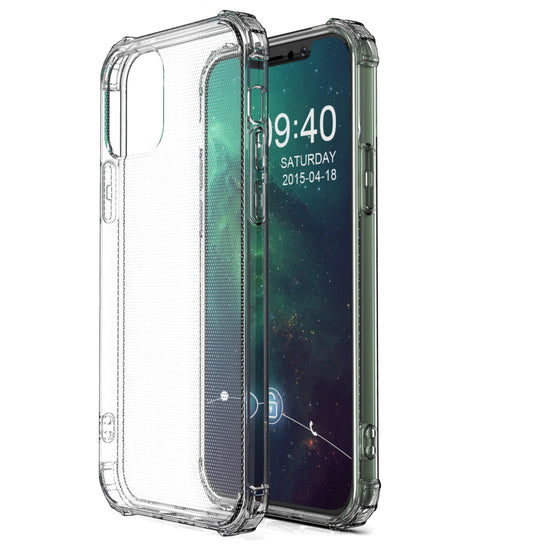 For iPhone 13 Case with Air Cushion Clear Transparent Soft Cover SFL74