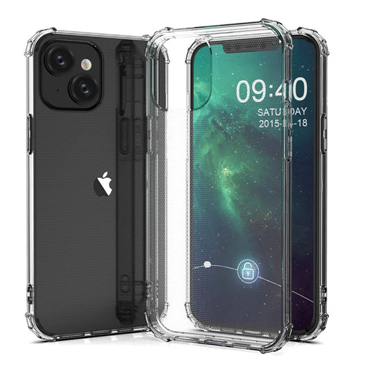 For iPhone 15 Case with Air Cushion Clear Transparent Soft Cover SFL74