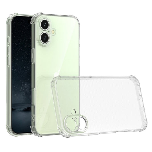 For iPhone 16 Case with Air Cushion Clear Transparent Soft Cover SFL74
