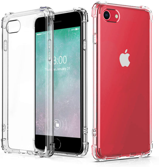 For iPhone SE2 7 8 Case with Air Cushion Clear Soft Cover SFL74