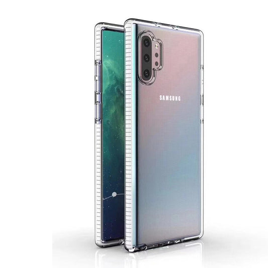 For Galaxy Note 10 Case with Seperate Color Bumper Transparent Soft Cover SFL79