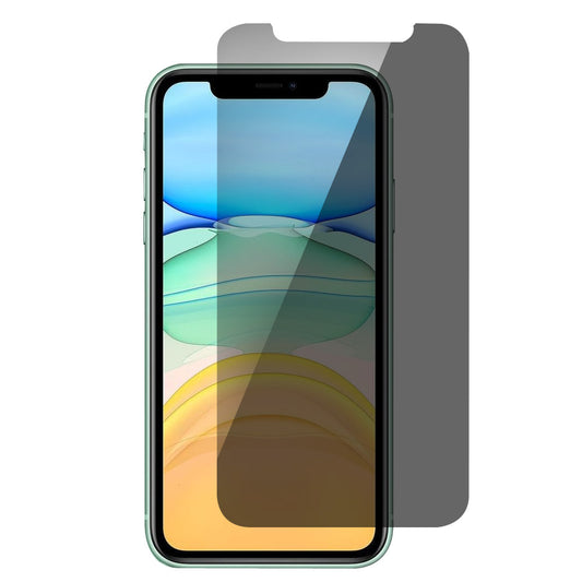 For iPhone 11 (6.1 inch) Anti-Spy Privacy Tempered Glass Screen Protector 2.5D Black