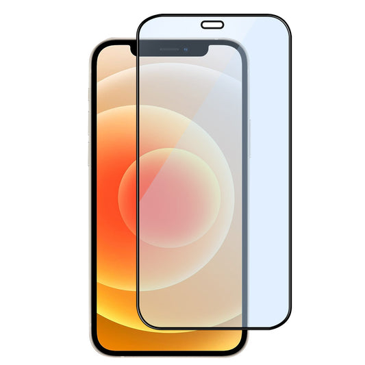 For iPhone 12 (6.1 inch) Blue Light Filter Full Coverage Tempered Glass Screen Protector