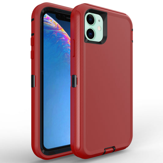 For iPhone 12 Case Heavy Duty Defender Cover with Belt Clip TRL32