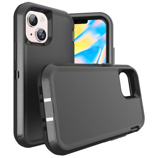 For iPhone 15 Case Heavy Duty Defender Cover with Belt Clip TRL32