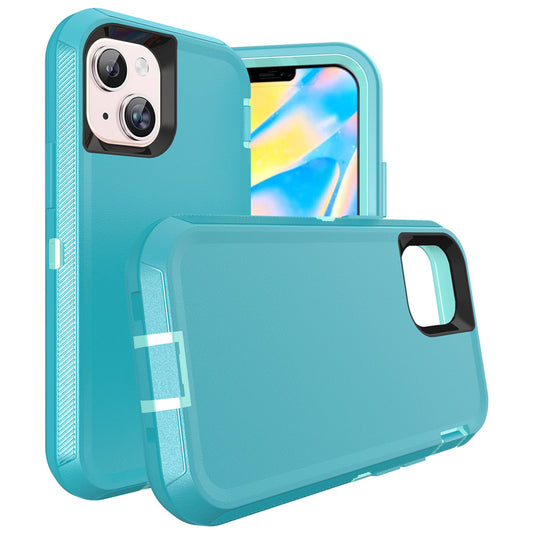 For iPhone 13 Mini Case Heavy Duty Defender Cover with Belt Clip TRL32