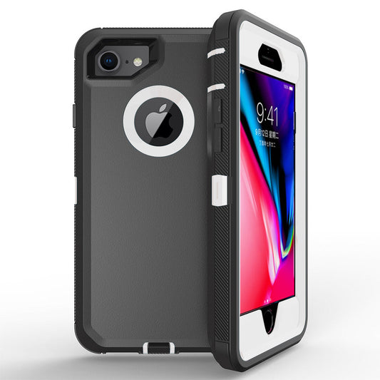 For iPhone SE2 6 7 8 Case Heavy Duty Defender Cover with Belt Clip TRL32