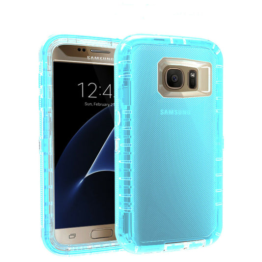 For Galaxy S8 Case Heavy Duty Defender Clear Cover with Belt Clip TRL55
