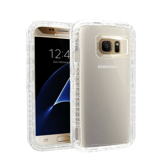For Galaxy S8 Case Heavy Duty Defender Clear Cover with Belt Clip TRL55