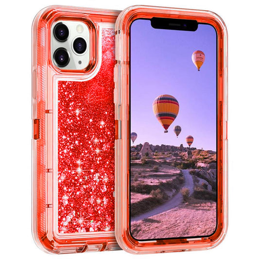 For iPhone 15 Pro Max Case Heavy Duty Defender Glitter Cover TRL56