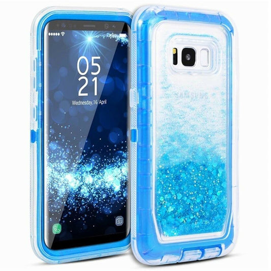 For Galaxy S8 Case Heavy Duty Defender Glitter Cover TRL56