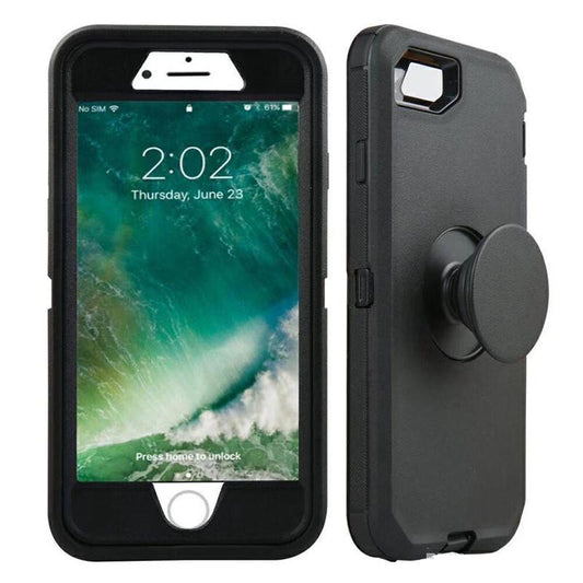 For iPhone SE2 6 7 8 Case Heavy Duty Defender with Air Kickstand Cover TRL86