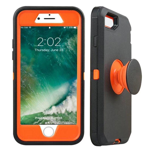 For iPhone SE2 6 7 8 Case Heavy Duty Defender with Air Kickstand Cover TRL86