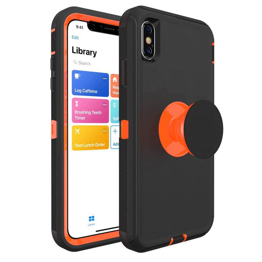 For iPhone X Xs Case Heavy Duty Defender with Air Kickstand Cover TRL86