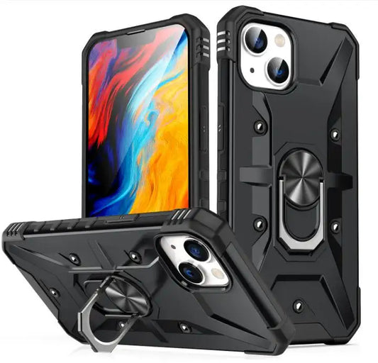 For iPhone 15 Plus Case with Magnetic Ring Holder Cover TWL135