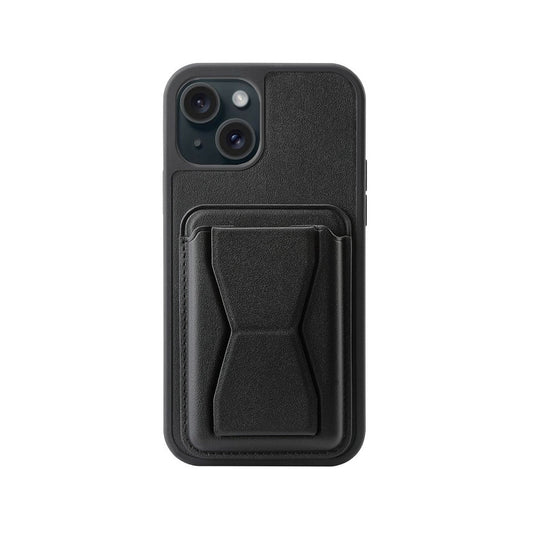 For iPhone 14 Plus Case with Leather Magnetic Pad Card Slot Stand Cover TWL136