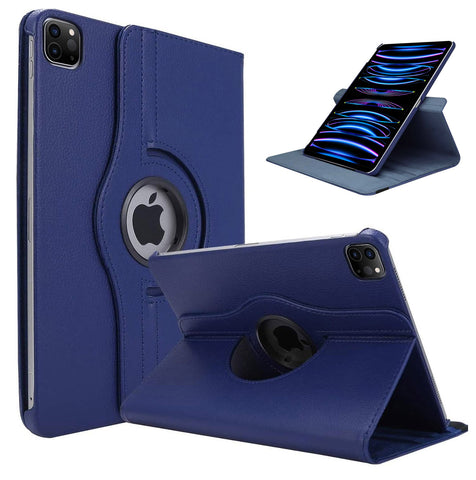 For iPad Pro 12.9 inch 4th 2020 5th 2021 6th 2022 Case 360 Degrees Rotating PU Leather Cover 360