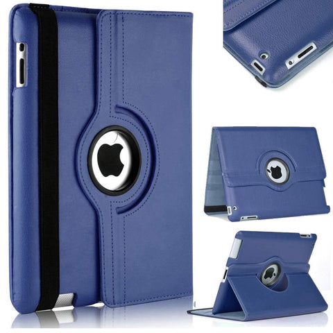 For iPad 2 3 4 Generation Case 9.7 inch 360 Degrees Rotating PU Leather Cover 360