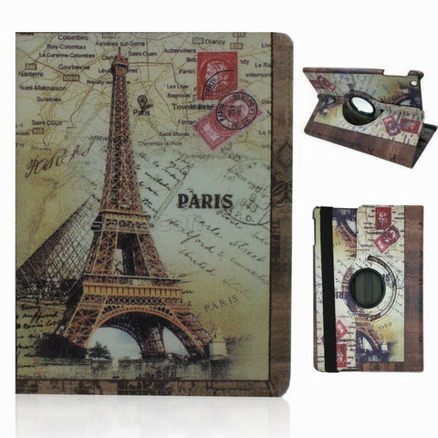 For iPad 2 3 4 Generation Case 9.7 inch 360 Degrees Rotating PU Leather Cover 360