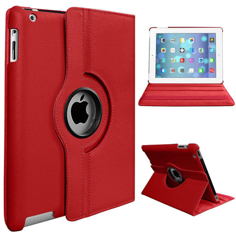 For iPad 2 3 4 Generation Case 9.7 inch 360 Degrees Rotating PU Leather Cover 360