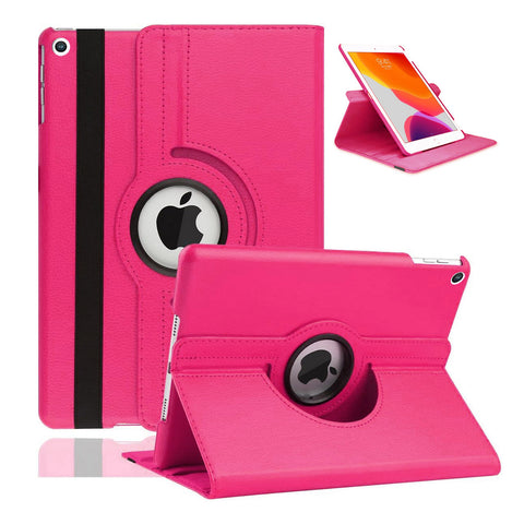 For iPad 7th 8th 9th Case 10.2 inch 360 Degrees Rotating PU Leather Cover 360