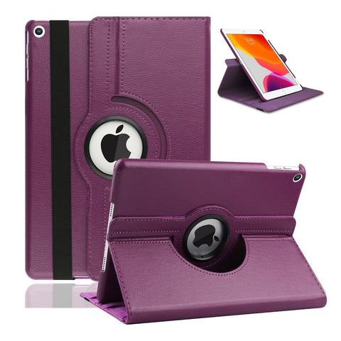 For iPad 7th 8th 9th Case 10.2 inch 360 Degrees Rotating PU Leather Cover 360