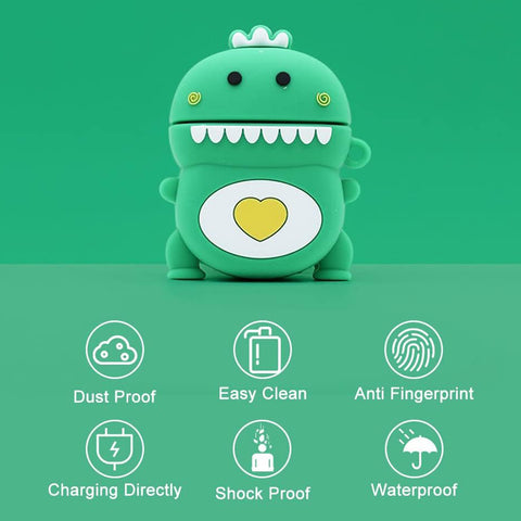 For Apple AirPods 1st 2016 AirPods 2nd 2019 Case Cover Dinosaur