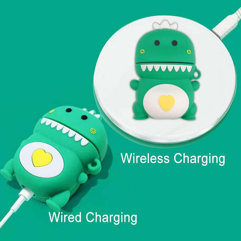 For Apple AirPods 1st 2016 AirPods 2nd 2019 Case Cover Dinosaur