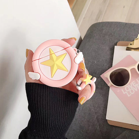 For Apple AirPods 1st 2016 AirPods 2nd 2019 Case Cover Star