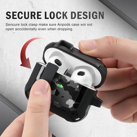 For Apple AirPods 3rd 2021 Military Hybrid Case Cover