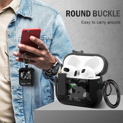 For Apple AirPods 3rd 2021 Military Hybrid Case Cover