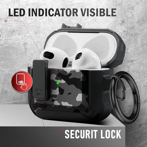 For Apple AirPods 3rd 2021 Military Hybrid Case Cover