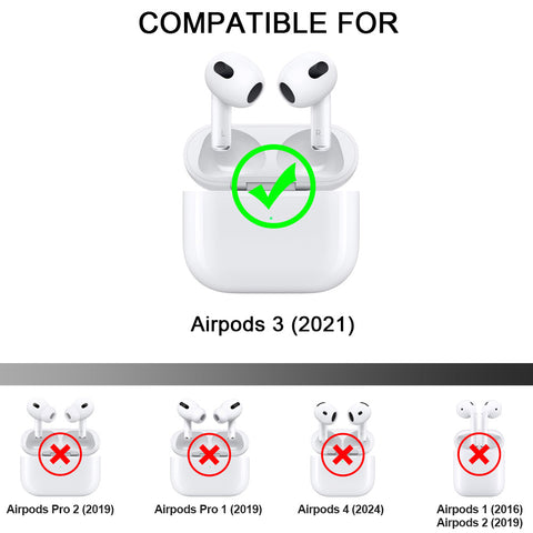 For Apple AirPods 3rd 2021 Transparent Jelly Soft Case Cover