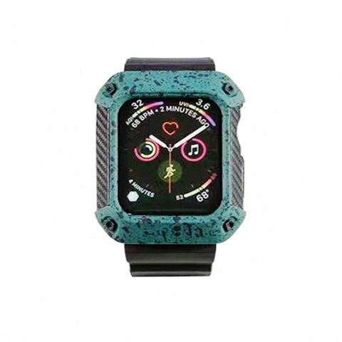 38mm 40mm Rubber Band and Case Cover For Apple Watch Series
