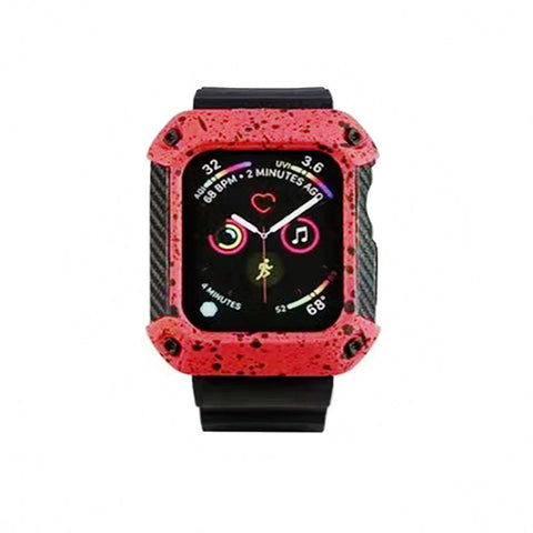 45mm Rubber Band and Case Cover For Apple Watch Series