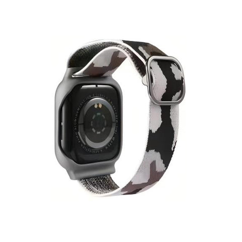38mm 40mm 41mm Braided Solo Loop Band and Case Cover For Apple Watch Series