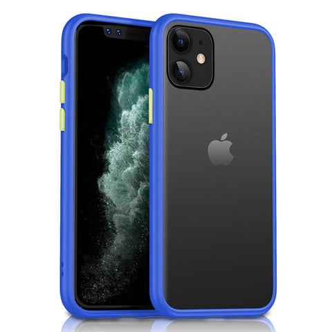 For iPhone 12 Mini Case with Color Push-button Matt Hard Cover HDL93