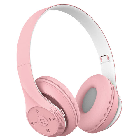 Wireless Bluetooth Headphones, Over Ear Foldable Gaming Headset, Built-in Microphone 1FM 1SD Card Slot, High-Fidelity Sound for Universal Cell Phone and Bluetooth Device BTEP-HDSET-ST95