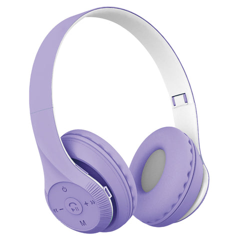 Wireless Bluetooth Headphones, Over Ear Foldable Gaming Headset, Built-in Microphone 1FM 1SD Card Slot, High-Fidelity Sound for Universal Cell Phone and Bluetooth Device BTEP-HDSET-ST95