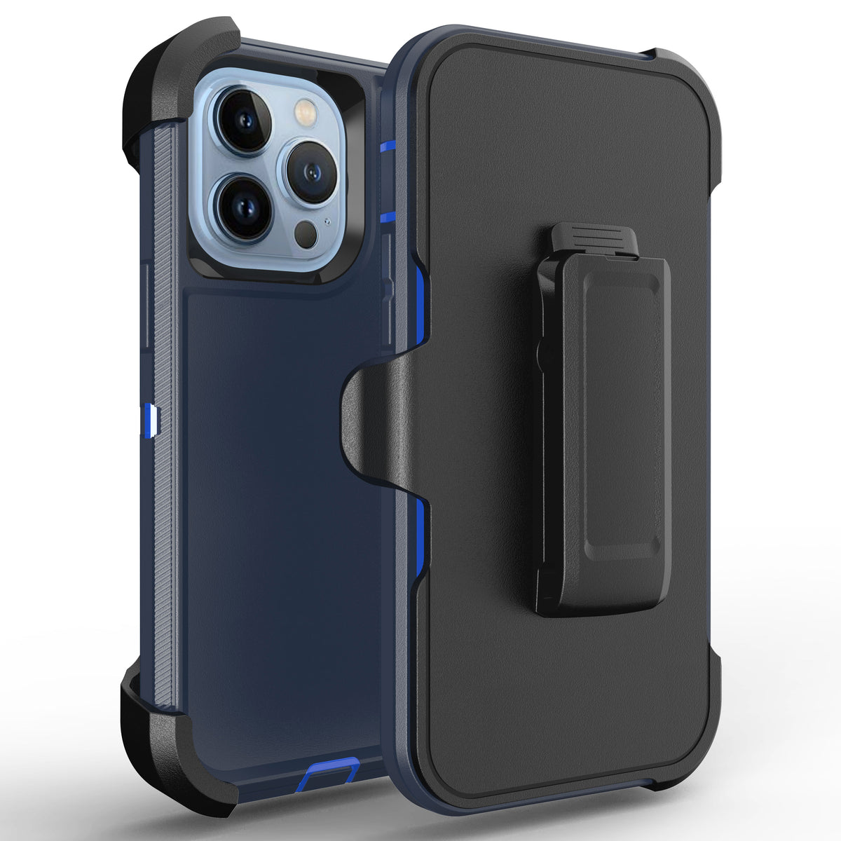 For iPhone 12 Pro Case Heavy Duty Defender Cover with Belt Clip TRL32