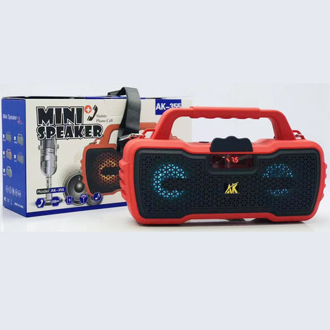 Portable Bluetooth Speakers with Straps, RGB Lights, without Kalack and Microphone, AK355
