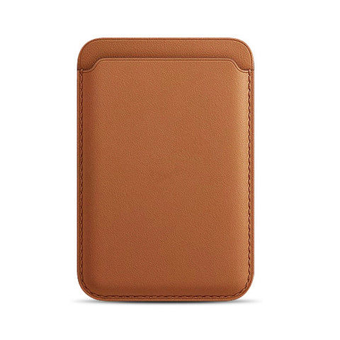 Cell Phone Stick-on ID Credit Card Holder PU Leather Wallet Sleeve Pouch