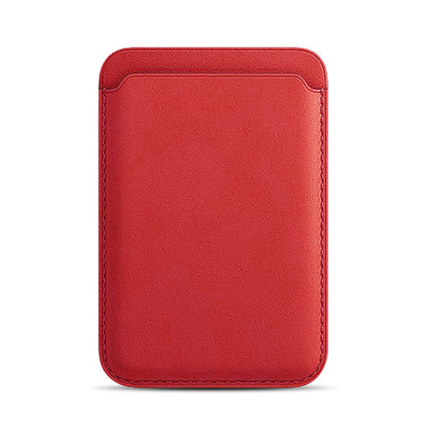 Cell Phone Stick-on ID Credit Card Holder PU Leather Wallet Sleeve Pouch