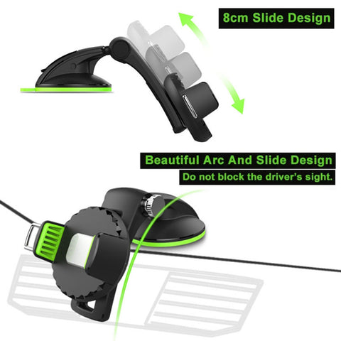 Car Phone Holder Mount for Car Windshield Dashboard CHD02