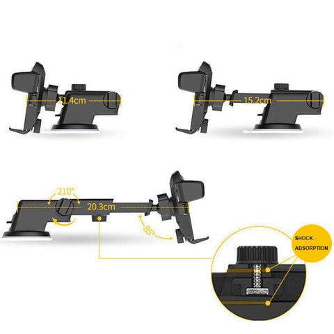 Car Phone Holder Mount for Car Windshield Dashboard CHD03