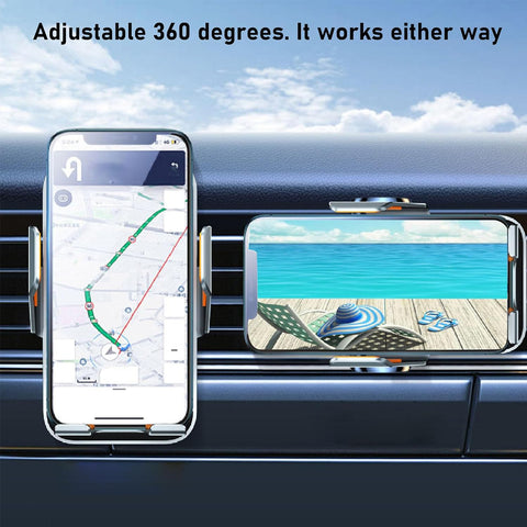 Car Wireless Charger, Phone Holder Mount for Car Air Vent, Qi Fast Charging CHD10-WLCHGC10