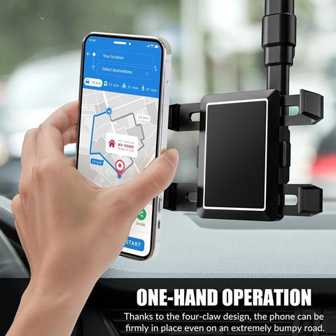 Car Phone Holder Mount, Multifunctional for Car Rearview Mirror / Desk Stand CHD14-MIR01