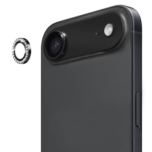 For iPhone 17 Air Bling Rhinestones Camera Lens Tempered Glass Screen Protector CMA001