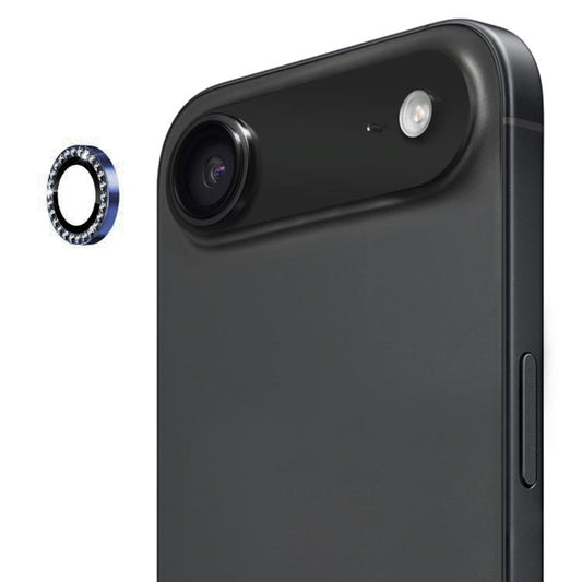 For iPhone 17 Air Bling Rhinestones Camera Lens Tempered Glass Screen Protector CMA001