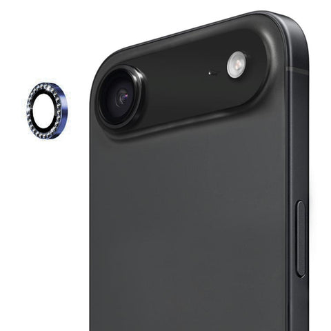 For iPhone 17 Air Bling Rhinestones Camera Lens Tempered Glass Screen Protector CMA001
